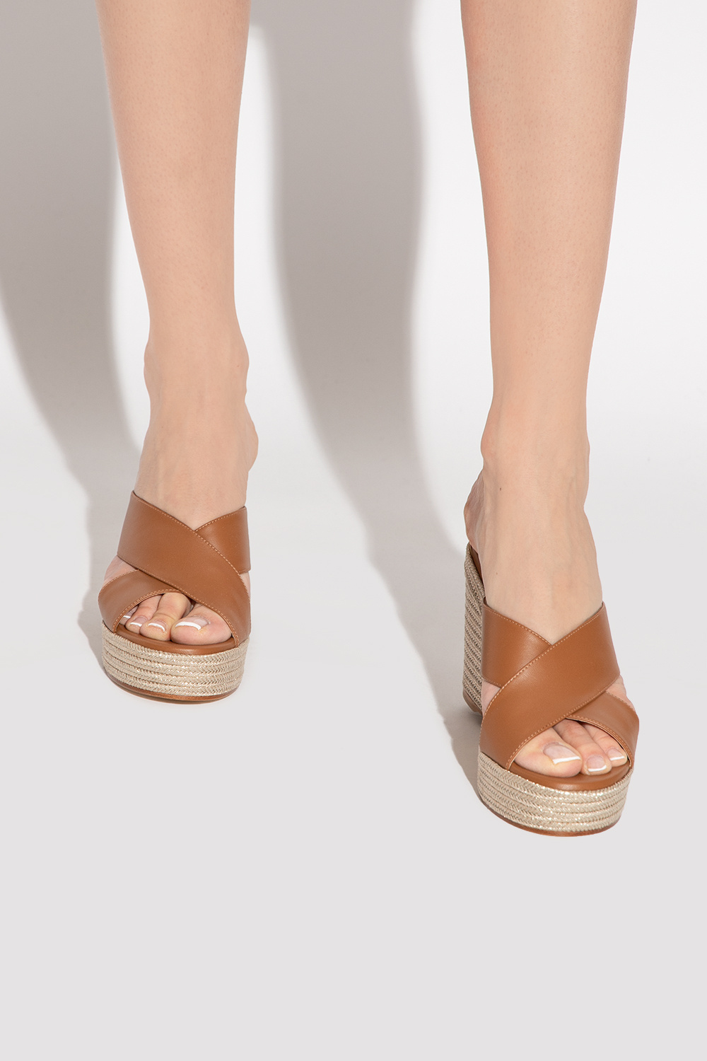 Jimmy choo sale tan wedges